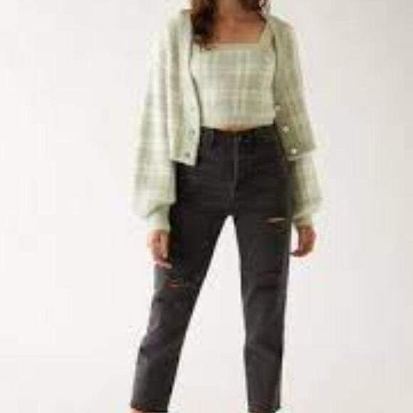 Pac Sun Kendall & Kylie Fuzzy Square Neck Tank Top - Size S NWT - Picture 4 of 16